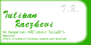 tulipan raczkevi business card